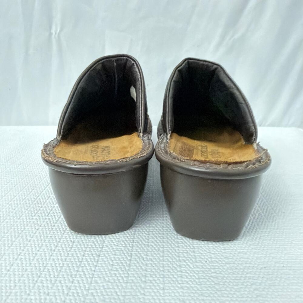 Naot Shoes Womens Size 7 Ankara Mules Copper Chain Detail Made in Israel - Picture 6 of 10